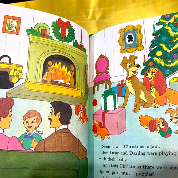 WALT DISNEY PRODUCTIONS PRESENTS LADY AND THE TRAMP VINTAGE 1981 HARDCOVER BOOK - Picture 7 of 13